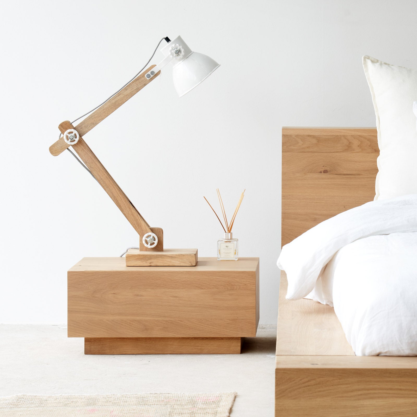 Ethnicraft Oak Bedside Table Madra Originals Furniture