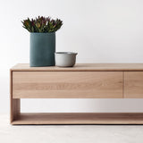 Nordic Oak TV Console from Ethnicraft. 180cm. Available at $2770.