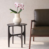 PI Side Table | Mahogany - Dark Brown