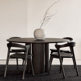 Roller Max Dining Table | Mahogany - Dark Brown (150cm)