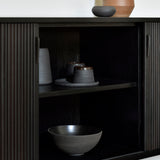 Ethnicraft Roller Max Black Teak Sideboard (168cm). Available at $2790.
