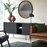 Ethnicraft Roller Max Black Teak Sideboard (168cm). Available at $2790.