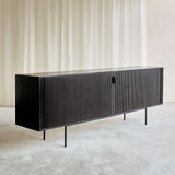 Ethnicraft Roller Max Black Teak Sideboard (224cm). Available at $3500.