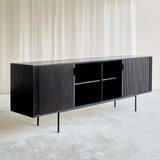 Ethnicraft Roller Max Black Teak Sideboard (224cm). Available at $3500.