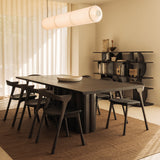 Sequence Dining Table | Mahogany - Dark Brown