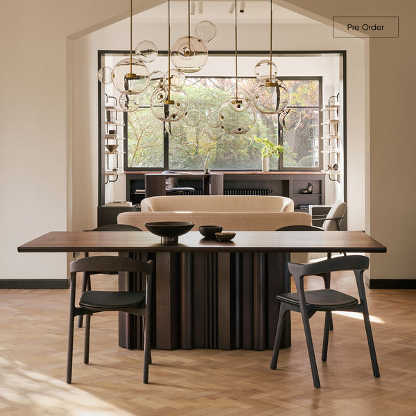 Sequence Dining Table | Mahogany - Dark Brown