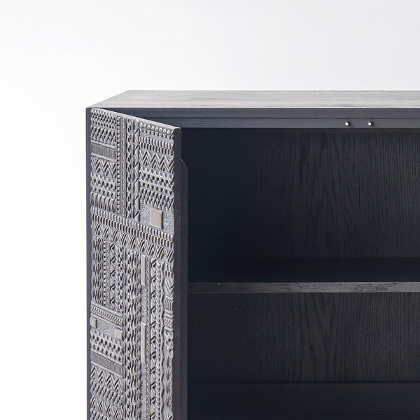 Ethnicraft Teak Tabwa Sideboard (200cm), 4 doors and adjustable shelves