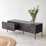 Ethnicraft Tabwa TV Console Teak 160cm. Available at Originals Furniture Singapore.