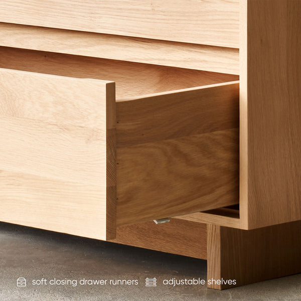 Wave Sideboard | Oak (205cm)