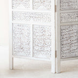 Floral Room Divider | 3 Panels - White - Originals Furniture