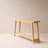 Roca Rustic Console with Shelf | Old Teak - Natural - Originals Furniture