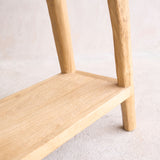 Roca Rustic Console with Shelf | Old Teak - Natural