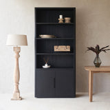 Java Bookcase | Old Teak - Black (100cm) - Originals Furniture