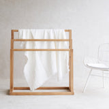 Caybria Towel Rack | Old Teak - Natural (100cm)