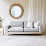 James 3 Seater Grey Sofa