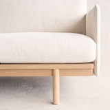 Pensive 2 Seater Fabric Sofa | Blonde Oak - Eva