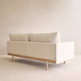 Pensive 2 Seater Fabric Sofa | Blonde Oak - Eva