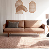 Pensive 2.5 & 3.5 Seater Leather Sofa | Pecan