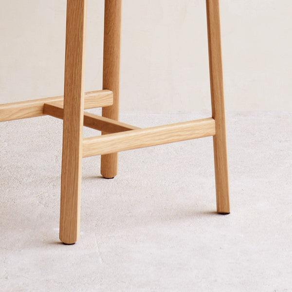 Pinta Fabric Counter Stool | Oak Frame - Gesso