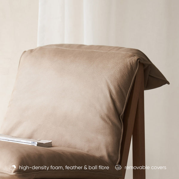 Cantaloupe Leather Armchair | Desert