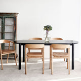 Cove Dining Table | Black Oak