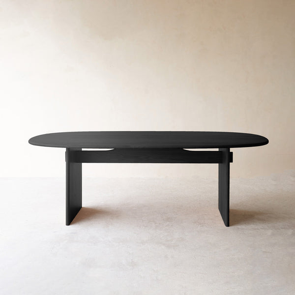 Kelly Dining Table | Black Oak