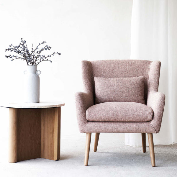 Nelly Armchair with Pivot Side Table
