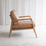 Nysse Leather Armchair | Oak Frame - Canyon