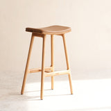 Odd Counter Stool | Oak Frame - Bespoke Leather