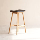 Odd Counter Stool | Oak Frame - Bespoke Leather