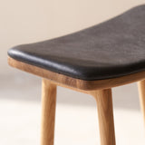 Odd Counter Stool | Oak Frame - Bespoke Leather
