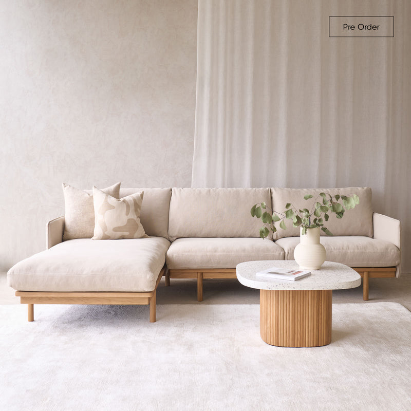 Pensive L Shape Sofa | Bespoke Fabric (266 cm)