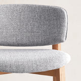 Pinta Bar Stool | Oak Frame - Bespoke Fabric