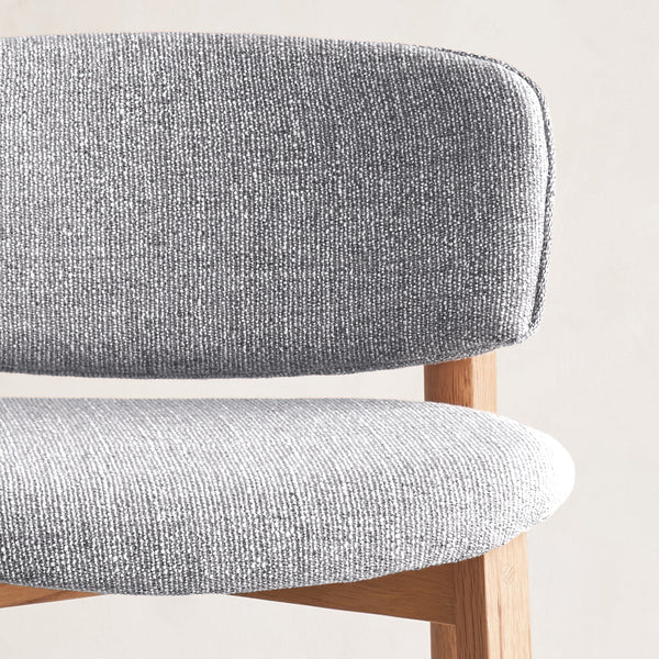 Pinta Bar Stool | Oak Frame - Bespoke Fabric