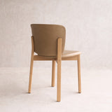 Pinta Leather Dining Chair | Oak Frame - Arena - Originals Furniture