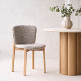 Pinta Fabric Dining Chair | Oak Frame - Malted