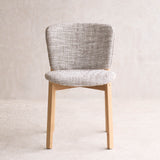 Pinta Fabric Dining Chair | Oak Frame - Malted