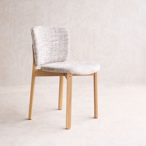 Pinta Fabric Dining Chair | Oak Frame - Malted