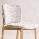 Pinta Fabric Dining Chair | Oak Frame - Malted