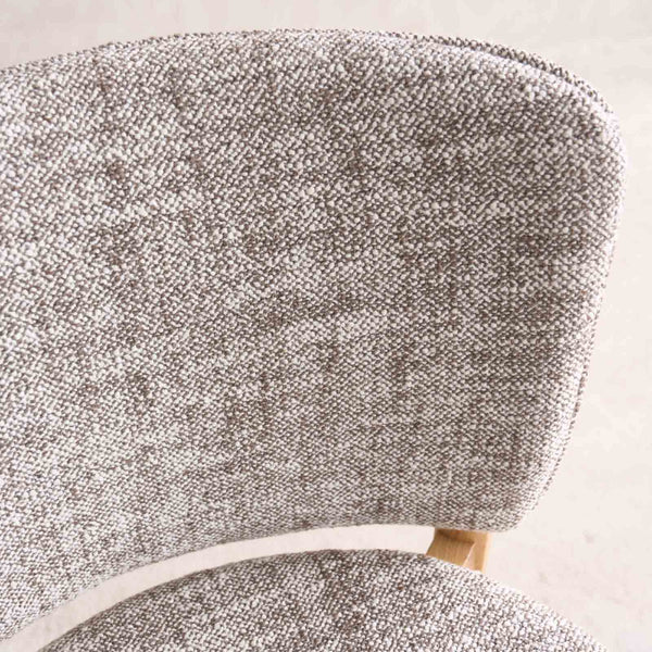 Pinta Fabric Dining Chair | Oak Frame - Malted