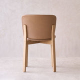 Pinta Leather Dining Chair | Oak Frame - Pecan