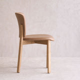 Pinta Leather Dining Chair | Oak Frame - Pecan