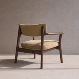 Poise Fabric Armchair | Espresso Oak Frame - Toffee