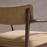 Poise Fabric Armchair | Espresso Oak Frame - Toffee