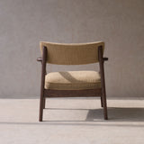 Poise Fabric Armchair | Espresso Oak Frame - Toffee
