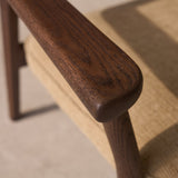 Poise Fabric Armchair | Espresso Oak Frame - Toffee