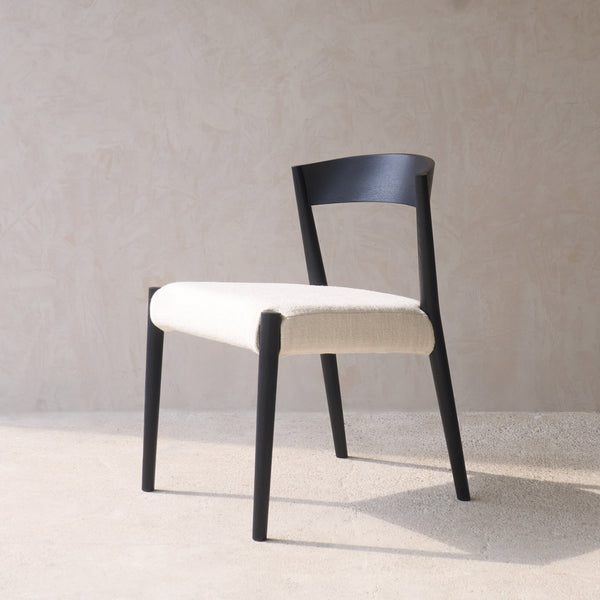Ronda Dining Chair | Black Frame - Bespoke Fabric