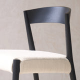 Ronda Dining Chair | Black Frame - Bespoke Fabric