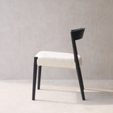 Ronda Dining Chair | Black Frame - Bespoke Fabric