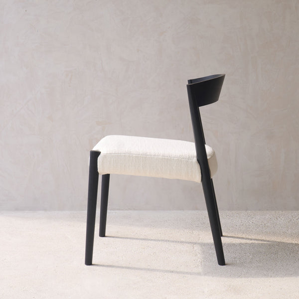Ronda Dining Chair | Black Frame - Bespoke Fabric